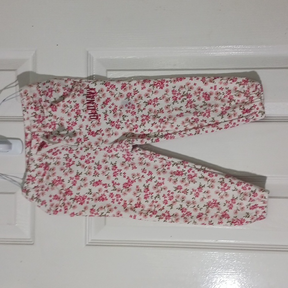 Old Navy Floral Sweatpants Joggers With Strechable Elastic In Ankles